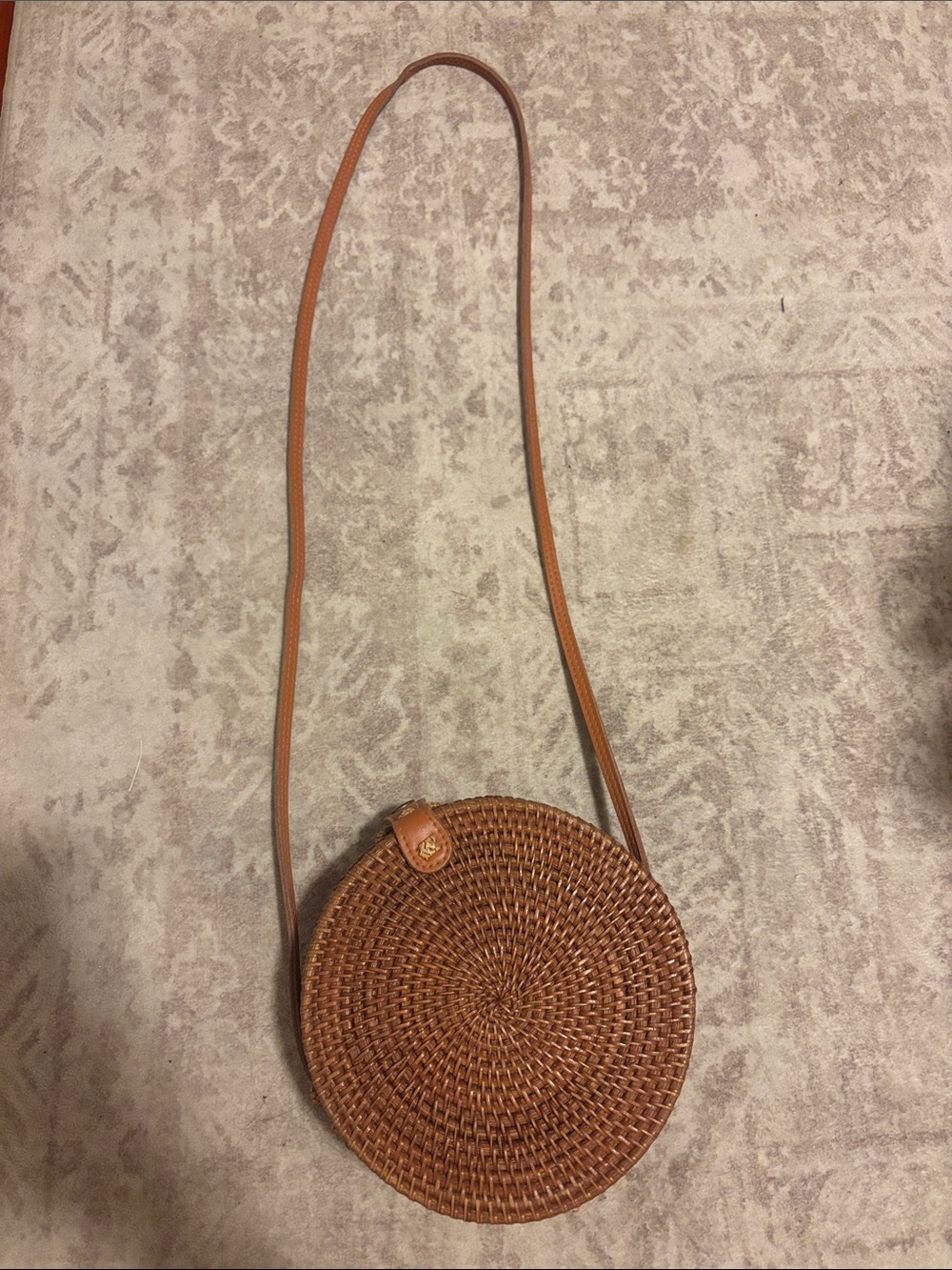 Urban Outfitters Round Woven Crossbody Bag
